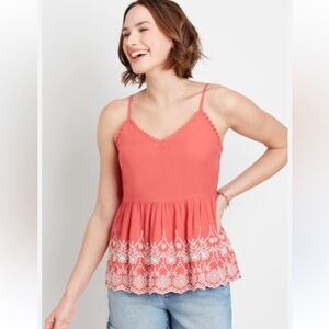 Maurices Vibrant Coral Tank